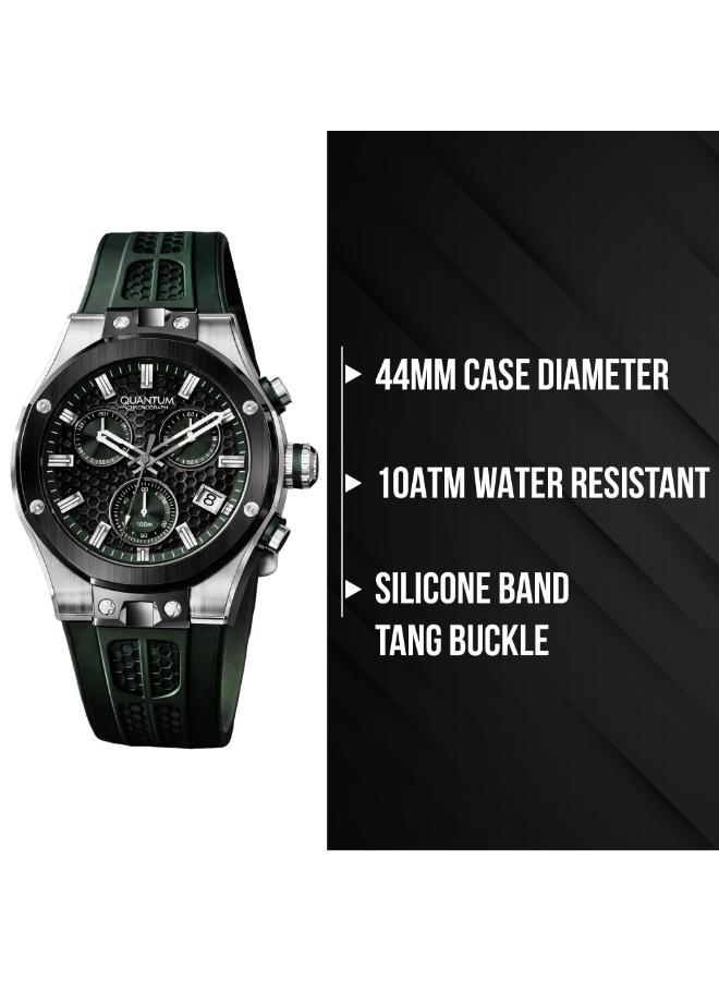 Quantum Men's Silicone Analog Watch HNG1230.355 - 44 mm - Image 3